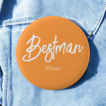 Bästa man Orange Vit Bröllopsknapp Knapp<br><div class="desc">Bästa man Orange Vit Bröllopsknapp. Kolla in vår butikssamling nedan för matchande artiklar.</div>