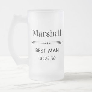 Bästa Man Personlig Frostat Ölglas