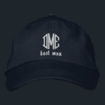 Bästa man Personligt bröllp Monogram Baseball Cap Broderad Keps<br><div class="desc">Överraska den bäste mannen med den här coolan baseball stil-hatten som har hans 3 brev monogram och ord "bäste man" nedan. Ändra enkelt texten och taket färg så att det stämmer överens med ditt bröllop-tema/färger (det här är marinblått så att perfekten för nautiskt temat bröllop). Det här gör en fantastisk-reklamfest...</div>