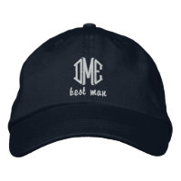 Bästa man Personligt bröllp Monogram Baseball Cap