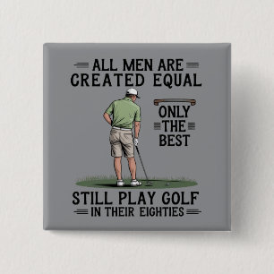 Bästa män spelar golf åttiotal rolig golfare golfa knapp
