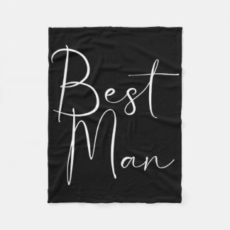 Bästa Man Tröja Brud Idé Sängvätning Bröllop Fleecefilt