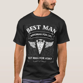 Bästa man Wingman Design T Shirt