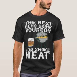 Bästa Manar-drickare Bourbon och Kött-rökare T Shirt