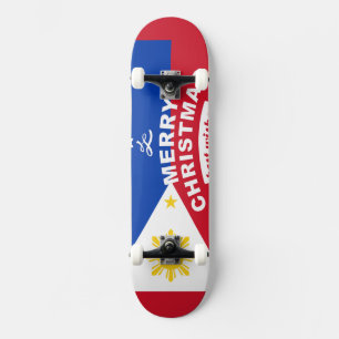 Bästa Manila-julen Önskemål Mini Skateboard Bräda 18,5 Cm