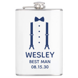 Bästa Mannen Blå Fluga Fickplunta