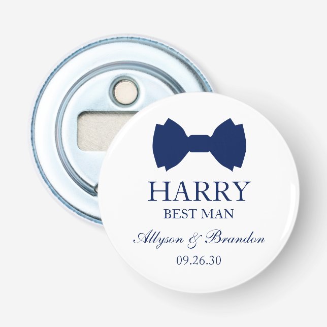 Bästa Mannen Blå Fluga Flasköppnare (Framsidan)