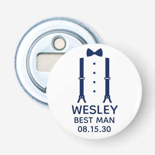 Bästa mannens blå fluga flasköppnare (Framsidan)