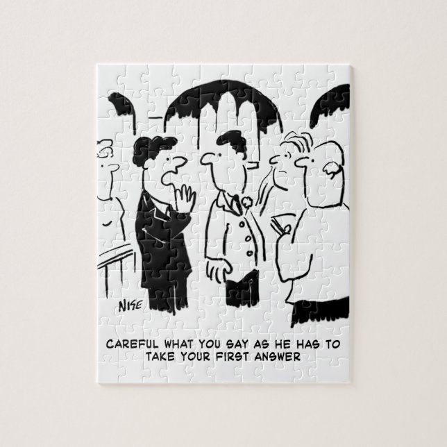 Bästa mannens varning till Bridegroom Pussel (Vertikal)