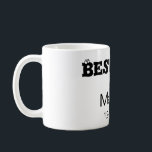 Bästa mans möhippa lägg till namn datum enkelt kaffemugg<br><div class="desc">design</div>