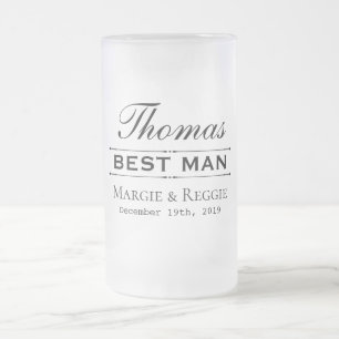 BÄSTA MÄNSKLIGA BRÖLLOPSFEST FRYST MUGG (16 oz)