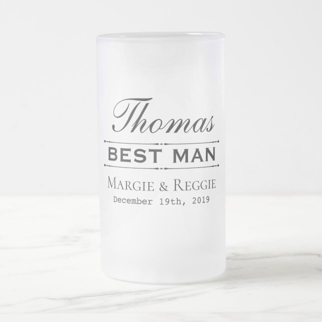 BÄSTA MÄNSKLIGA BRÖLLOPSFEST FRYST MUGG (16 oz) (Center)