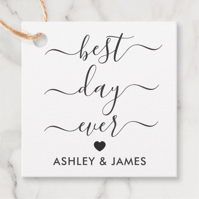 Bästa Märkrn någonsin, Bröllop Gift-Märkre, Kraft Gåvor Etiketter (Framsida)