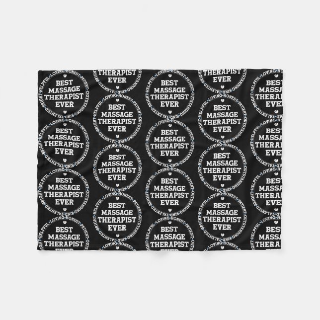 Bästa massageterapi någonsin vid massagebehandling fleecefilt (Framsidan (Horisontell))