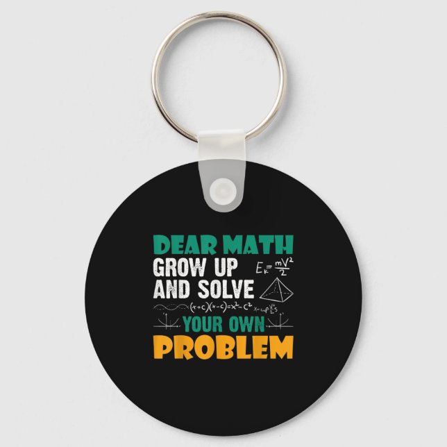 Bästa matematik - Grova upp och lösa dina egna pro Nyckelring (Framsida)