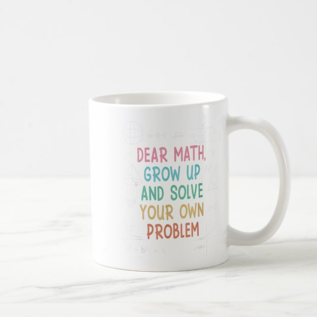 Bästa matematik växa upp och lösa din egen problem kaffemugg (Höger)