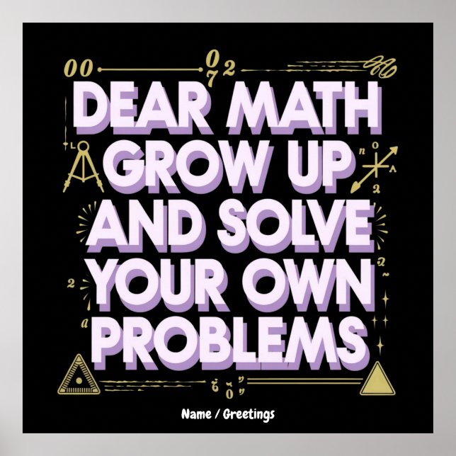 Bästa matematik, växa upp och lösa dina egna probl poster (Framsidan)