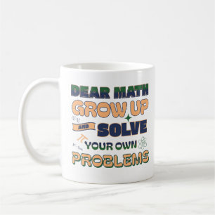 Bästa matematik växa upp och lösa dina egna proble kaffemugg