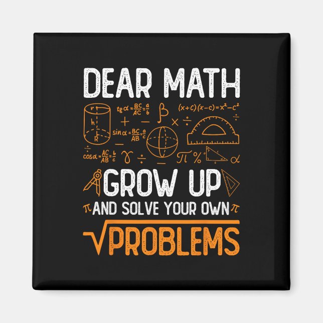 Bästa matematik växa upp och lösa dina egna proble magnet (Framsidan)