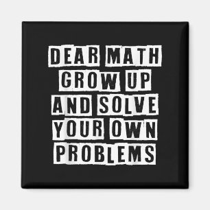 Bästa matematik växa upp och lösa dina egna proble magnet