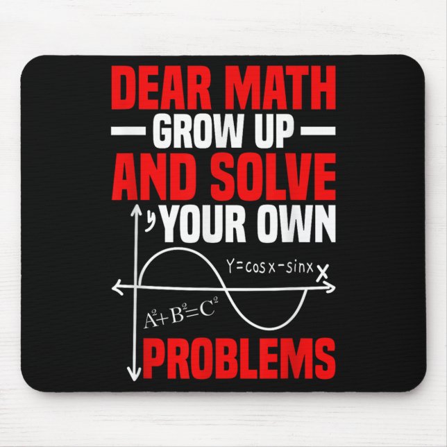 Bästa matematik växa upp och lösa dina egna proble musmatta (Framsidan)