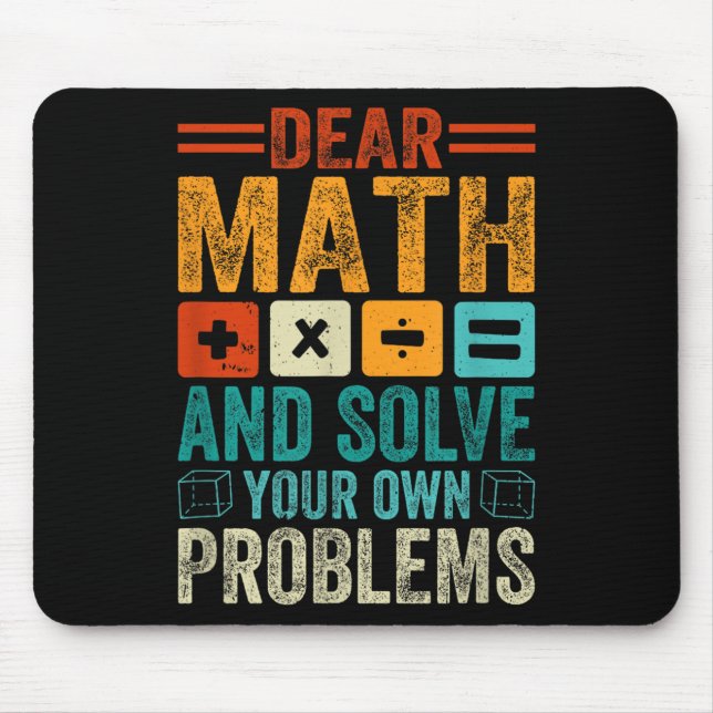 Bästa matematik växa upp och lösa dina egna proble musmatta (Framsidan)