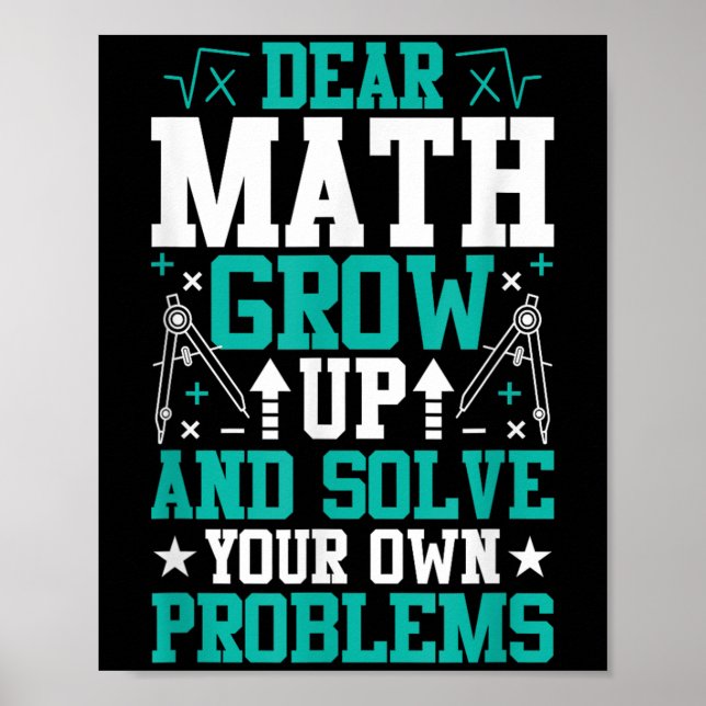 Bästa matematik växa upp och lösa dina egna proble poster (Framsidan)