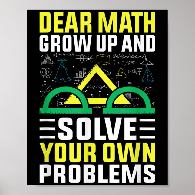 Bästa matematik växa upp och lösa dina egna proble poster (Framsidan)