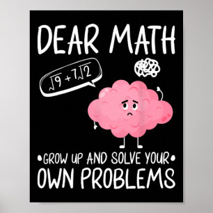 Bästa matematik växa upp och lösa dina egna proble poster