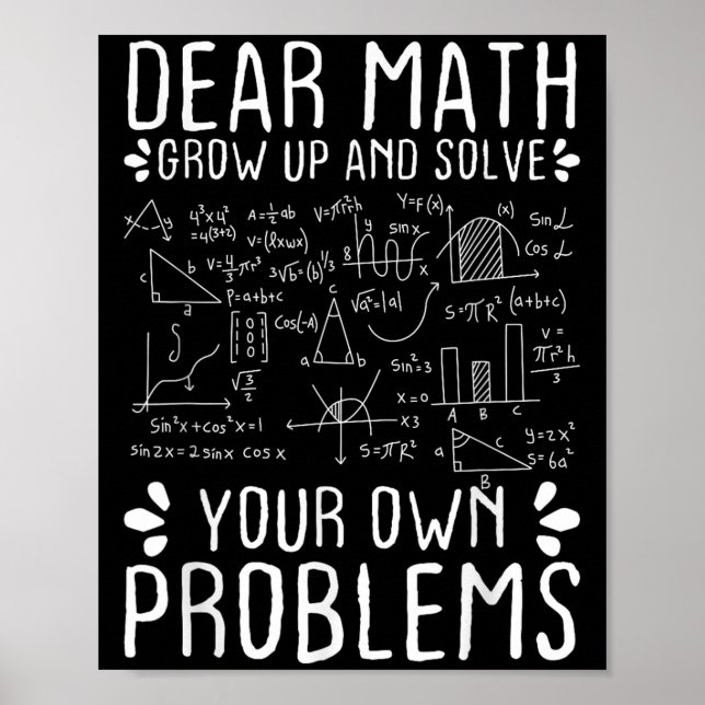 Bästa matematik växa upp och lösa dina egna proble poster (Framsidan)