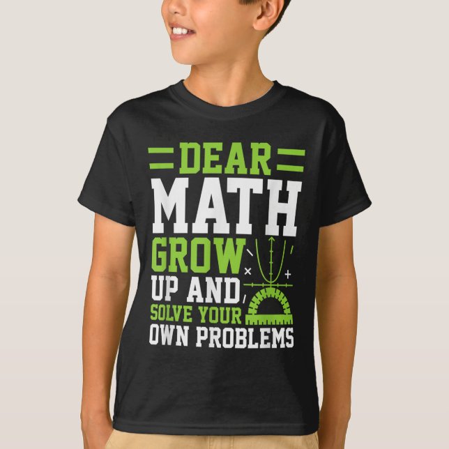 Bästa matematik växa upp och lösa dina egna proble t shirt (Framsida)
