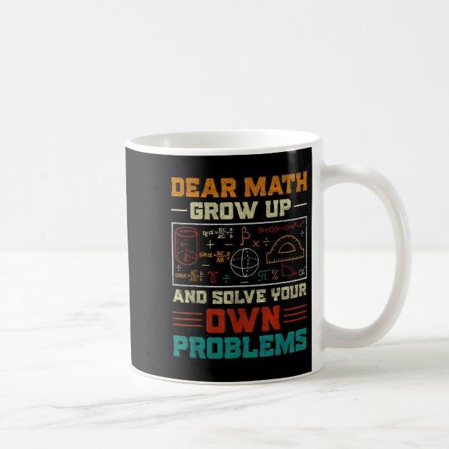 Bästa matematik växa upp och lösa ditt eget proble kaffemugg (Höger)