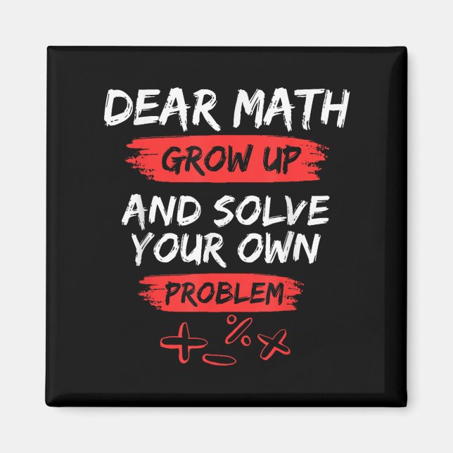 Bästa matematisk citat för lärare och Student Magnet (Framsidan)