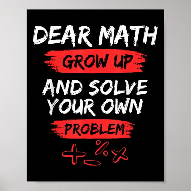 Bästa matematisk citat för lärare och Student Poster (Framsidan)