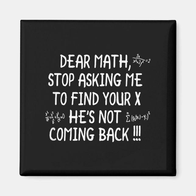 Bästa Math Funny Math-citat Magnet (Framsidan)