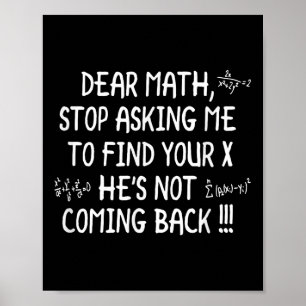 Bästa Math Funny Math-citat Poster