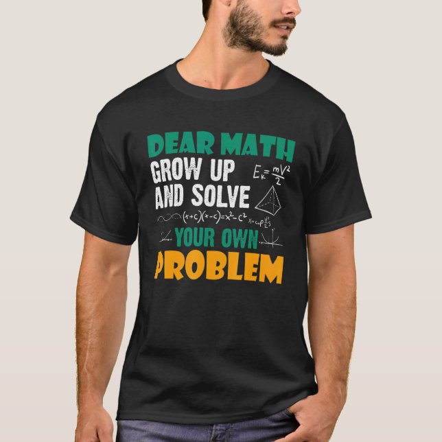 Bästa Math Groed Up Coola Sarcastic Mathematician T Shirt (Framsida)