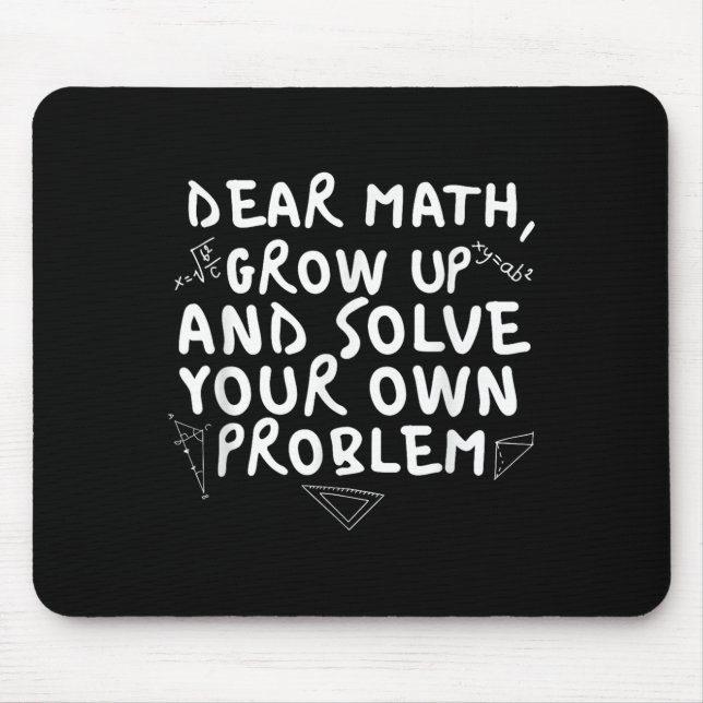 Bästa Math Grow Up Funny Math Problemsoffert Boys  Musmatta (Framsidan)