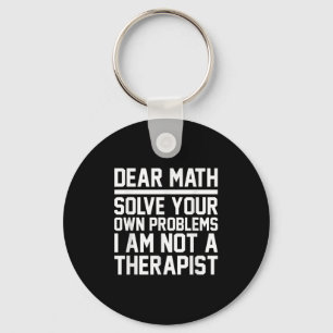 Bästa Math Humor-design, lösa problem inte en Ther Nyckelring