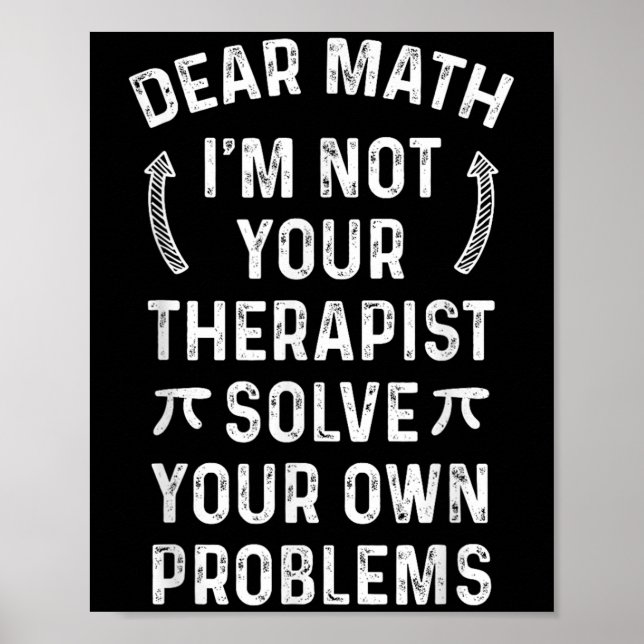 Bästa Math, jag är inte din teraste lösning på dit Poster (Framsidan)