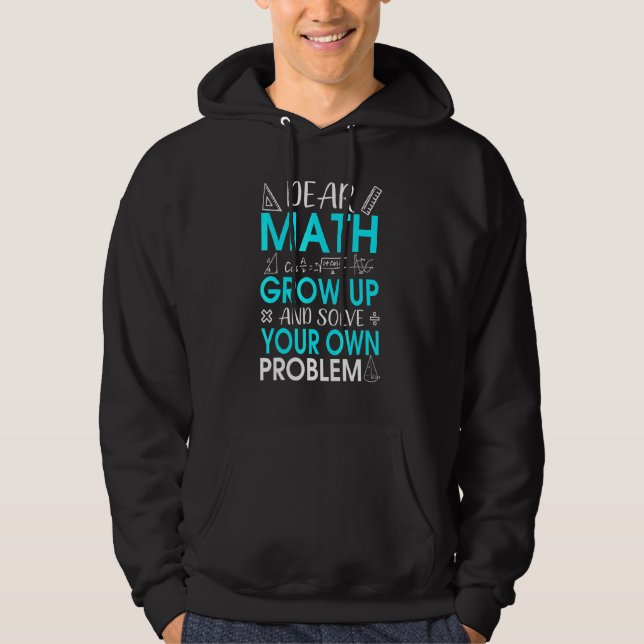Bästa Math Math säger för lärare eller Student Hoodie (Framsida)