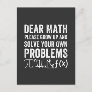 Bästa Math PLEASE Groed Up Vykort