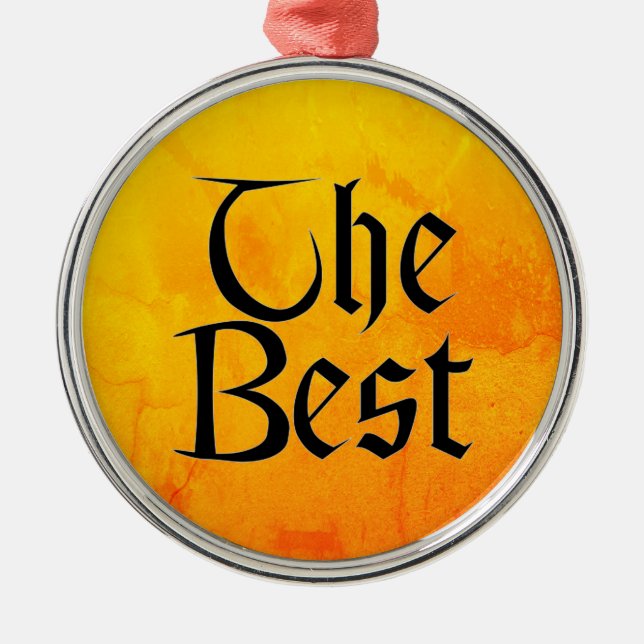 Bästa medalj Metall Ornament (Framsidan)