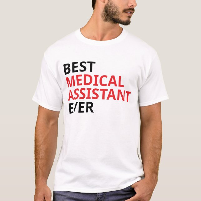 Bästa medicinska assistent någonsin t shirt (Framsida)
