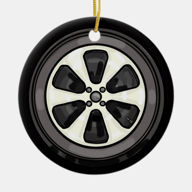 Bästa mekanisk Big Däck-julprydnad Julgransprydnad Keramik (Framsidan)