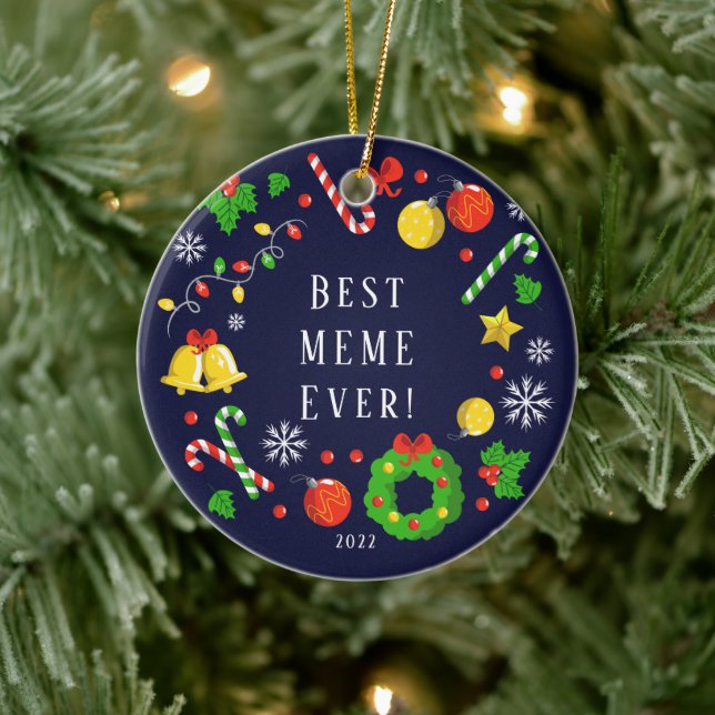 Bästa Meme Någonsin 2 Sidor Julgransprydnad Keramik (Träd)