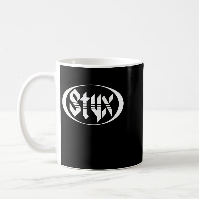 Bästa merch för musiklärgenderna i Styx Band Kaffemugg (Vänster)