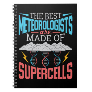 Bästa meteorologer Supercells Funny Väder Anteckningsbok