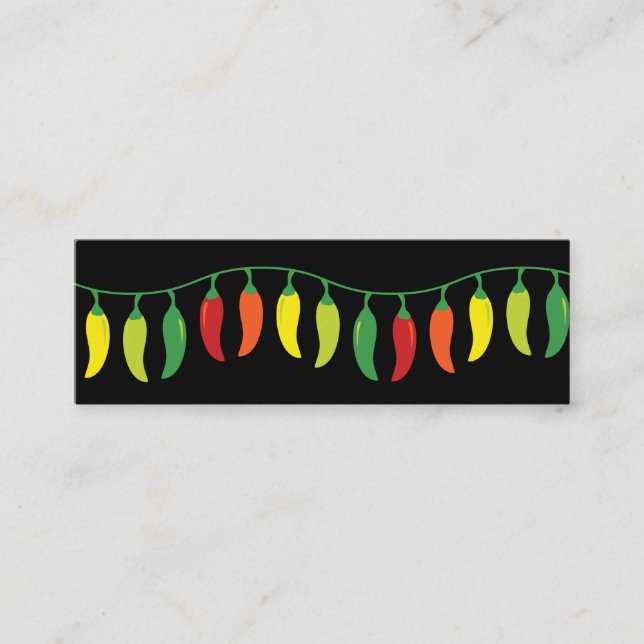 Bästa mexikanska restauranger-Affärskort Mini Visitkort (Framsida)