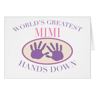 Bästa Mimi Förhands T-shirt Hälsningskort